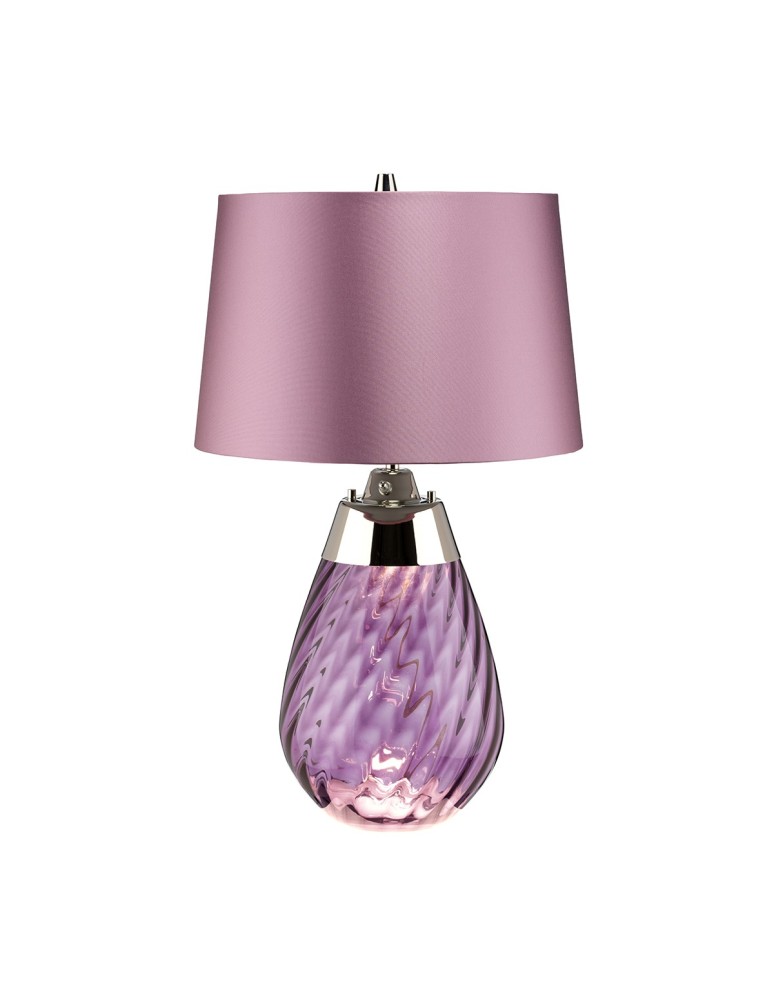 Table lamps with lampshade - Elstead LENA Table Lamp E27+GU10 1x60W+1x7W Purple LENA-TL-S-PLUM. - product kolory-swiatla.pl 1