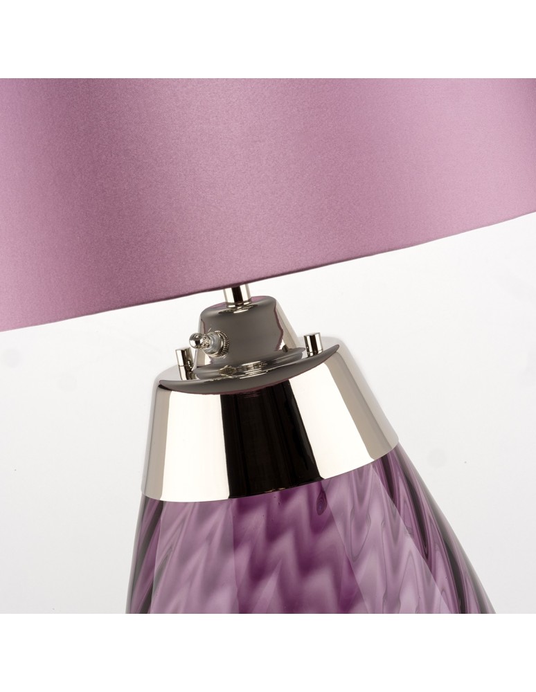 Table lamps with lampshade - Elstead LENA Table Lamp E27+GU10 1x60W+1x7W Purple LENA-TL-S-PLUM. - product kolory-swiatla.pl 2