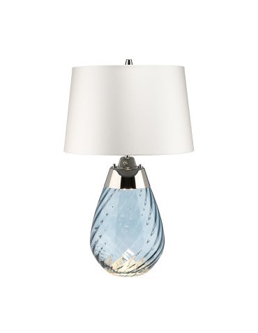 Elstead LENA Table Lamp E27+GU10 1x60W+1x7W Blue/White LENA-TL-S-BLUE-OWSS