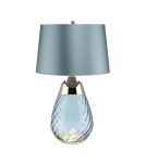 Table lamps with lampshade - Elstead LENA Table Lamp E27+GU10 1x60W+1x7W Blue LENA-TL-S-BLUE - product 1