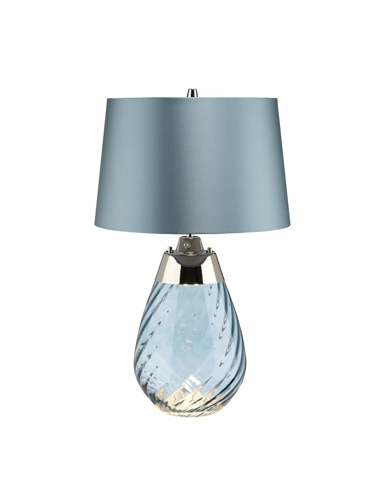 Table lamps with lampshade - Elstead LENA Table Lamp E27+GU10 1x60W+1x7W Blue LENA-TL-S-BLUE - product kolory-swiatla.pl 1