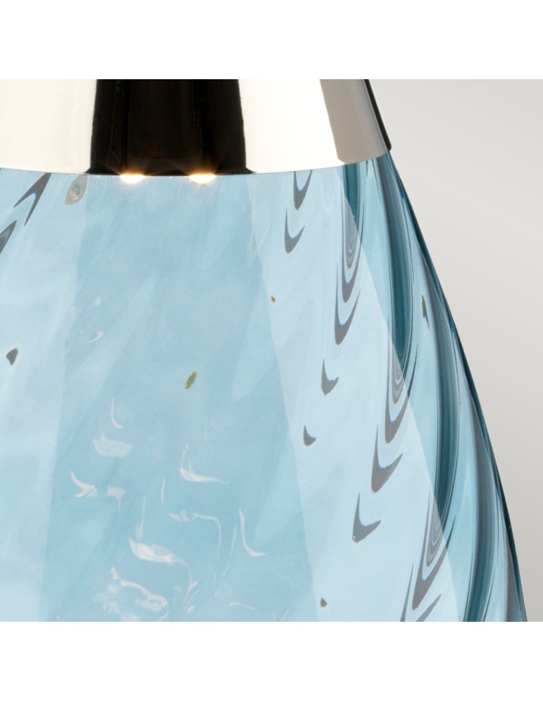Table lamps with lampshade - Elstead LENA Table Lamp E27+GU10 1x60W+1x7W Blue LENA-TL-S-BLUE - product kolory-swiatla.pl 4
