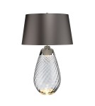 Table lamps with lampshade - Elstead LENA Table Lamp E27+GU10 1x60W+1x7W Tinted LENA-TL-L-SMOKE - product 1