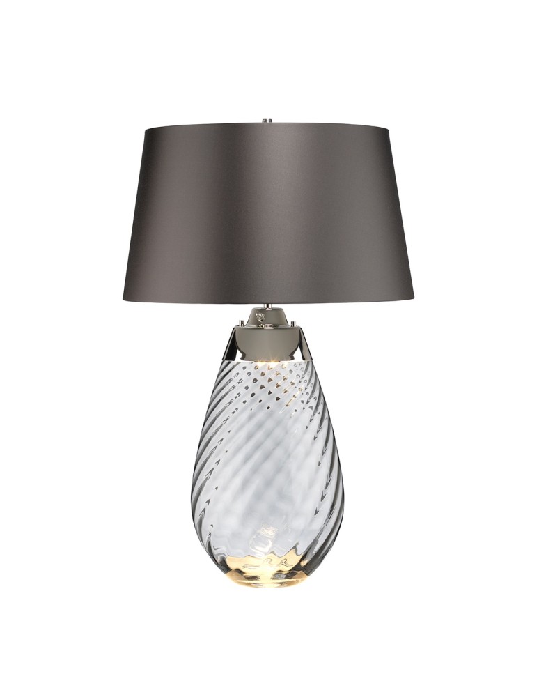 Table lamps with lampshade - Elstead LENA Table Lamp E27+GU10 1x60W+1x7W Tinted LENA-TL-L-SMOKE - product kolory-swiatla.pl 1