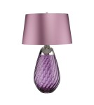 Table lamps with lampshade - Elstead LENA Table Lamp E27+GU10 1x60W+1x7W Purple LENA-TL-L-PLUM - product 3