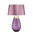 Table lamps with lampshade - Elstead LENA Table Lamp E27+GU10 1x60W+1x7W Purple LENA-TL-L-PLUM - product 4
