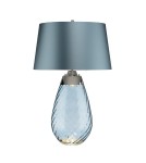 Table lamps with lampshade - Elstead LENA Table Lamp E27+GU10 1x60W+1x7W Blue LENA-TL-L-BLUE - product 1