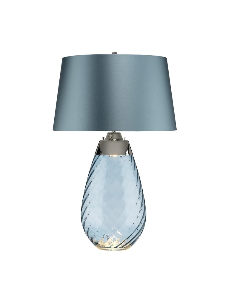 Table lamps with lampshade - Elstead LENA Table Lamp E27+GU10 1x60W+1x7W Blue LENA-TL-L-BLUE - product kolory-swiatla.pl 1