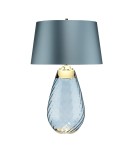 Table lamps with lampshade - Elstead LENA Table Lamp E27+GU10 1x60W+1x7W Blue LENA-TL-L-BLUE - product 2