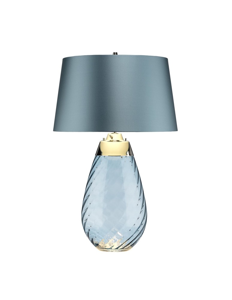 Table lamps with lampshade - Elstead LENA Table Lamp E27+GU10 1x60W+1x7W Blue LENA-TL-L-BLUE - product kolory-swiatla.pl 2