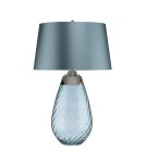 Table lamps with lampshade - Elstead LENA Table Lamp E27+GU10 1x60W+1x7W Blue LENA-TL-L-BLUE - product 3
