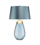 Table lamps with lampshade - Elstead LENA Table Lamp E27+GU10 1x60W+1x7W Blue LENA-TL-L-BLUE - product 4
