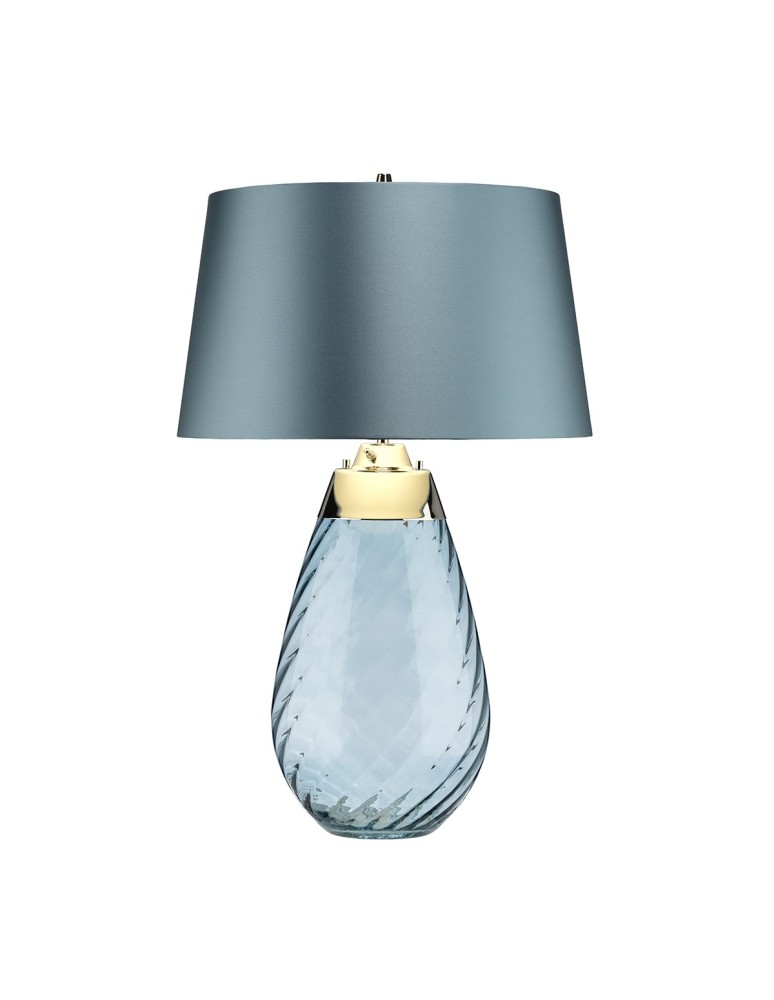 Table lamps with lampshade - Elstead LENA Table Lamp E27+GU10 1x60W+1x7W Blue LENA-TL-L-BLUE - product kolory-swiatla.pl 4