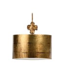 Pendant lamps with lampshade - Elstead Lighting Flambeau Pendant FRAGMENT 1x100W E27 FB/FRAGMENT-G/PL - product 1