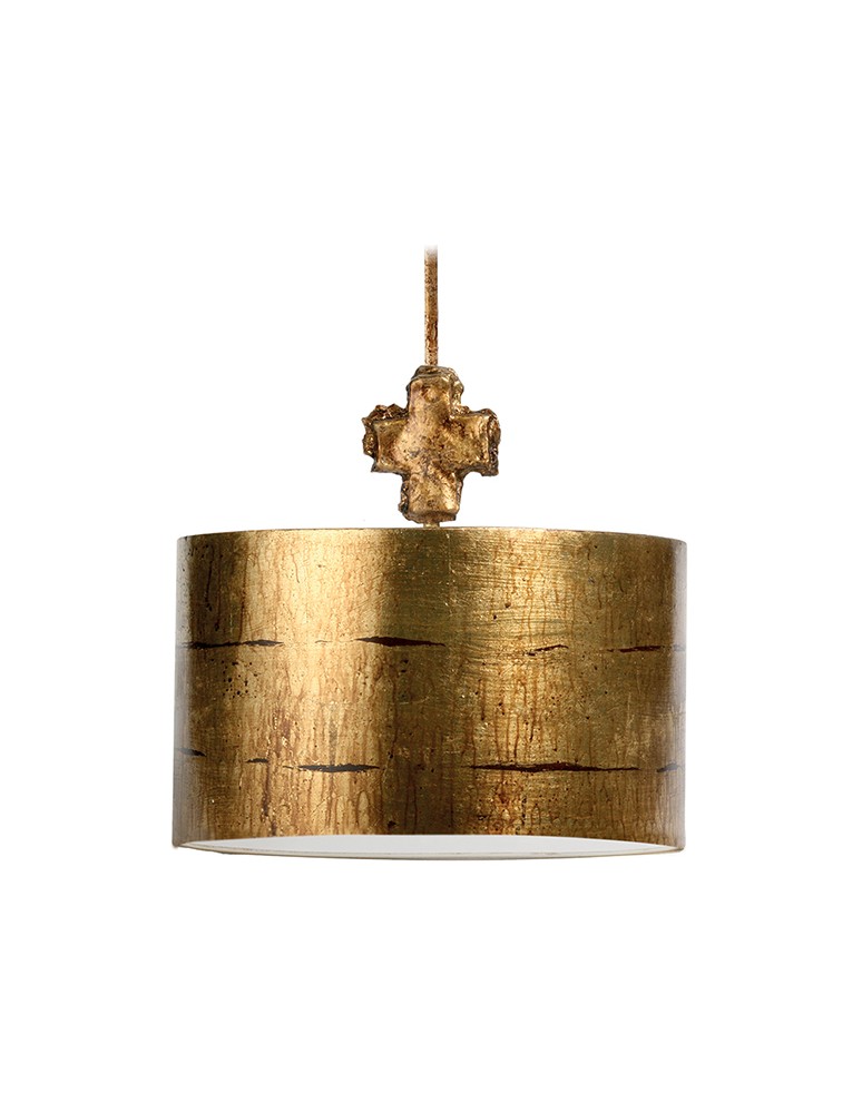 Pendant lamps with lampshade - Elstead Lighting Flambeau Pendant FRAGMENT 1x100W E27 FB/FRAGMENT-G/PL - product kolory-swiatla.pl 1