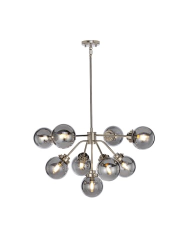 Elstead KULA Chandelier E14 9x8W Nickel KULA9