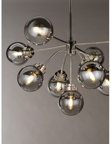 Elstead KULA Chandelier E14 9x8W Nickel KULA9 - product 2