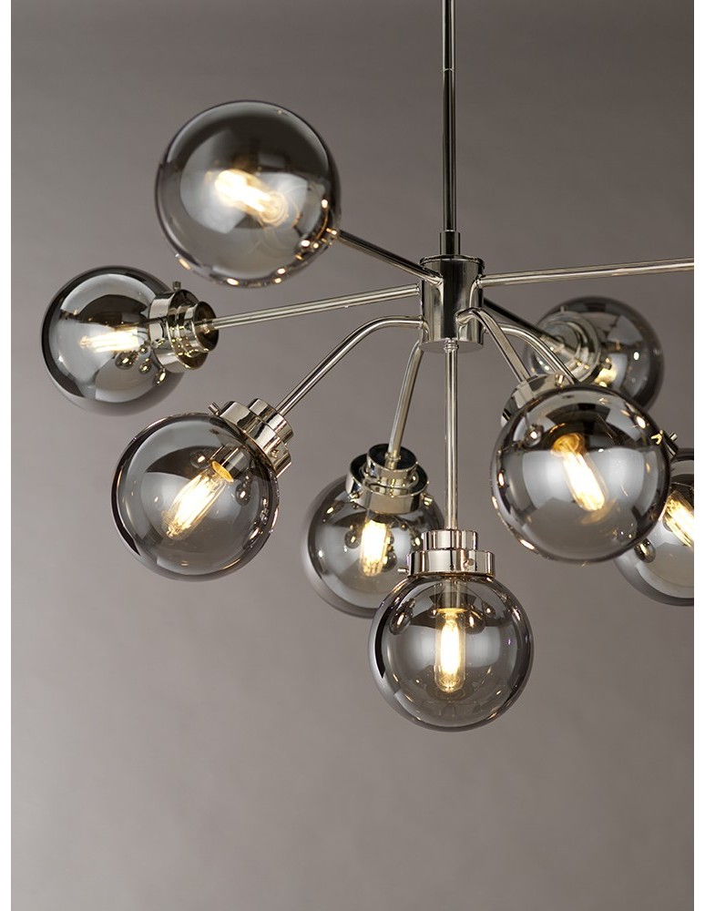 Modern chandeliers - Elstead KULA Chandelier E14 9x8W Nickel KULA9 - product kolory-swiatla.pl 2