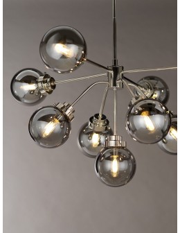 Elstead KULA Chandelier E14 9x8W Nickel KULA9 - product 2