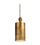 Pendant lamps with lampshade - Elstead Lighting Flambeau Pendant FRAGMENT 1x100W E27 FB/Fragment-G/PS - product 1