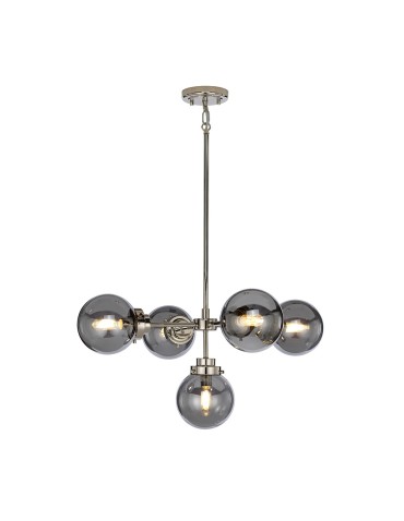 Elstead KULA Chandelier E14 5x8W Nickel KULA5