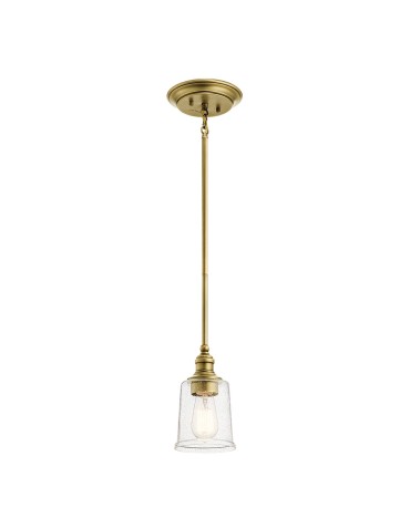 Elstead WAVERLY Pendant E27 1x60W Brass KL-WAVERLY-MP-NBR