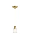 Elstead WAVERLY Pendant E27 1x60W Brass KL-WAVERLY-MP-NBR