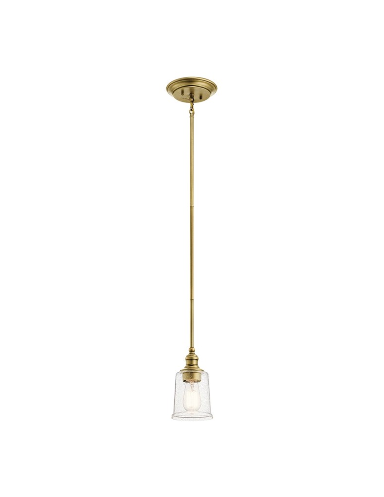 Pendant lamps - Elstead WAVERLY Pendant E27 1x60W Brass KL-WAVERLY-MP-NBR - product kolory-swiatla.pl 2
