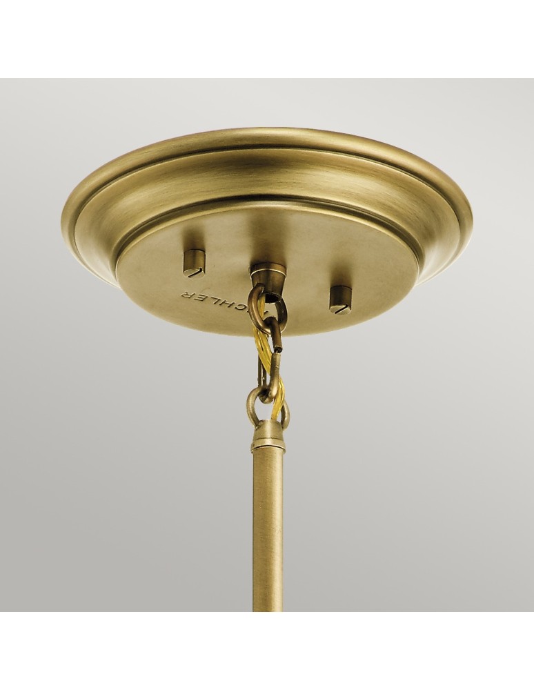 Pendant lamps - Elstead WAVERLY Pendant E27 1x60W Brass KL-WAVERLY-MP-NBR - product kolory-swiatla.pl 3