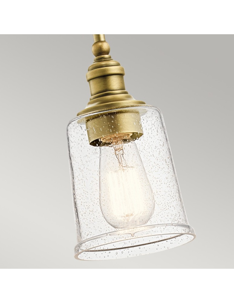 Pendant lamps - Elstead WAVERLY Pendant E27 1x60W Brass KL-WAVERLY-MP-NBR - product kolory-swiatla.pl 4