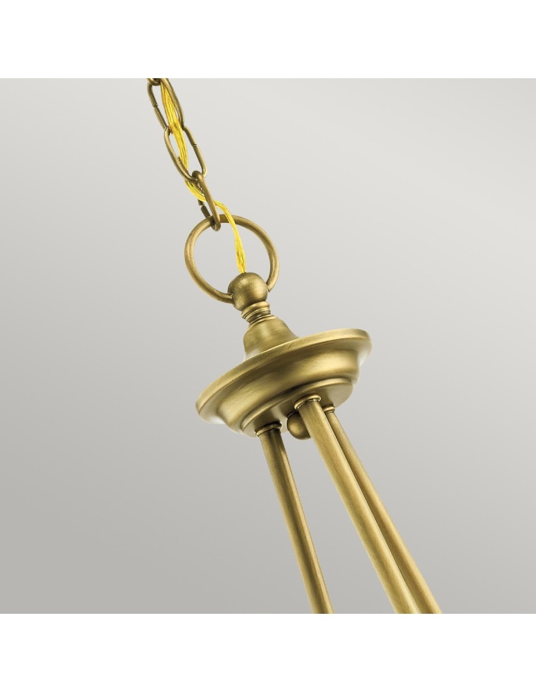 Retro chandeliers - Elstead WAVERLY Chandelier E27 5x60W Brass KL-WAVERLY5-NBR - product kolory-swiatla.pl 3