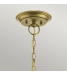 Retro chandeliers - Elstead WAVERLY Chandelier E27 5x60W Brass KL-WAVERLY5-NBR - product 4