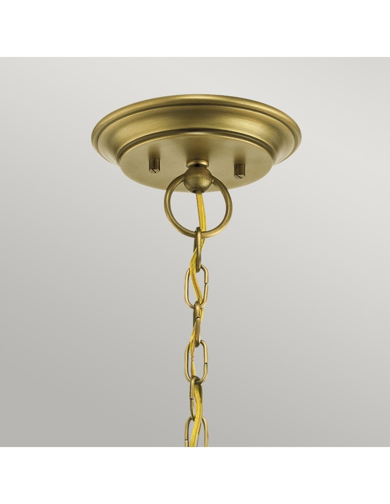 Retro chandeliers - Elstead WAVERLY Chandelier E27 5x60W Brass KL-WAVERLY5-NBR - product kolory-swiatla.pl 4