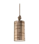 Pendant lamps with lampshade - Elstead Lighting Flambeau Pendant FRAGMENT 1x100W E27 FB/Fragment-S/PS - product 1
