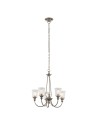 Elstead WAVERLY E27 5x60W Zinc Chandelier KL-WAVERLY5-CLP