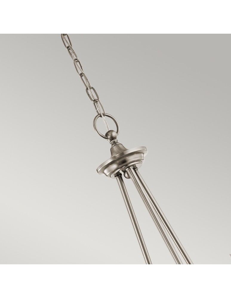 Retro chandeliers - Elstead WAVERLY E27 5x60W Zinc Chandelier KL-WAVERLY5-CLP - product kolory-swiatla.pl 3
