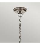 Retro chandeliers - Elstead WAVERLY E27 5x60W Zinc Chandelier KL-WAVERLY5-CLP - product 4