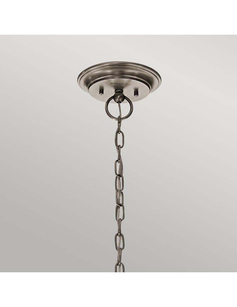 Retro chandeliers - Elstead WAVERLY E27 5x60W Zinc Chandelier KL-WAVERLY5-CLP - product kolory-swiatla.pl 4