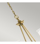 Retro chandeliers - Elstead WAVERLY Chandelier E27 3x60W Brass KL-WAVERLY3-NBR - product 4