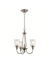 Elstead WAVERLY E27 3x60W Zinc Chandelier KL-WAVERLY3-CLP
