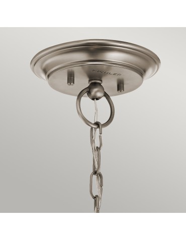 Elstead WAVERLY E27 3x60W Zinc Chandelier KL-WAVERLY3-CLP - product 2