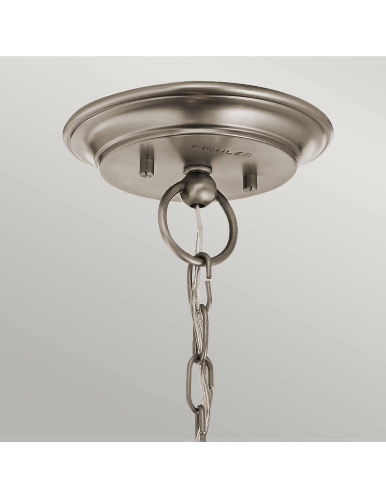Retro chandeliers - Elstead WAVERLY E27 3x60W Zinc Chandelier KL-WAVERLY3-CLP - product kolory-swiatla.pl 2