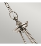 Retro chandeliers - Elstead WAVERLY E27 3x60W Zinc Chandelier KL-WAVERLY3-CLP - product 3