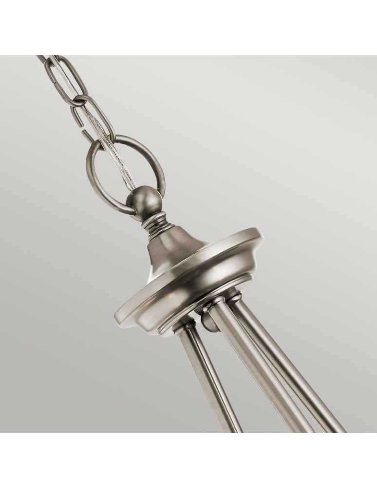 Retro chandeliers - Elstead WAVERLY E27 3x60W Zinc Chandelier KL-WAVERLY3-CLP - product kolory-swiatla.pl 3