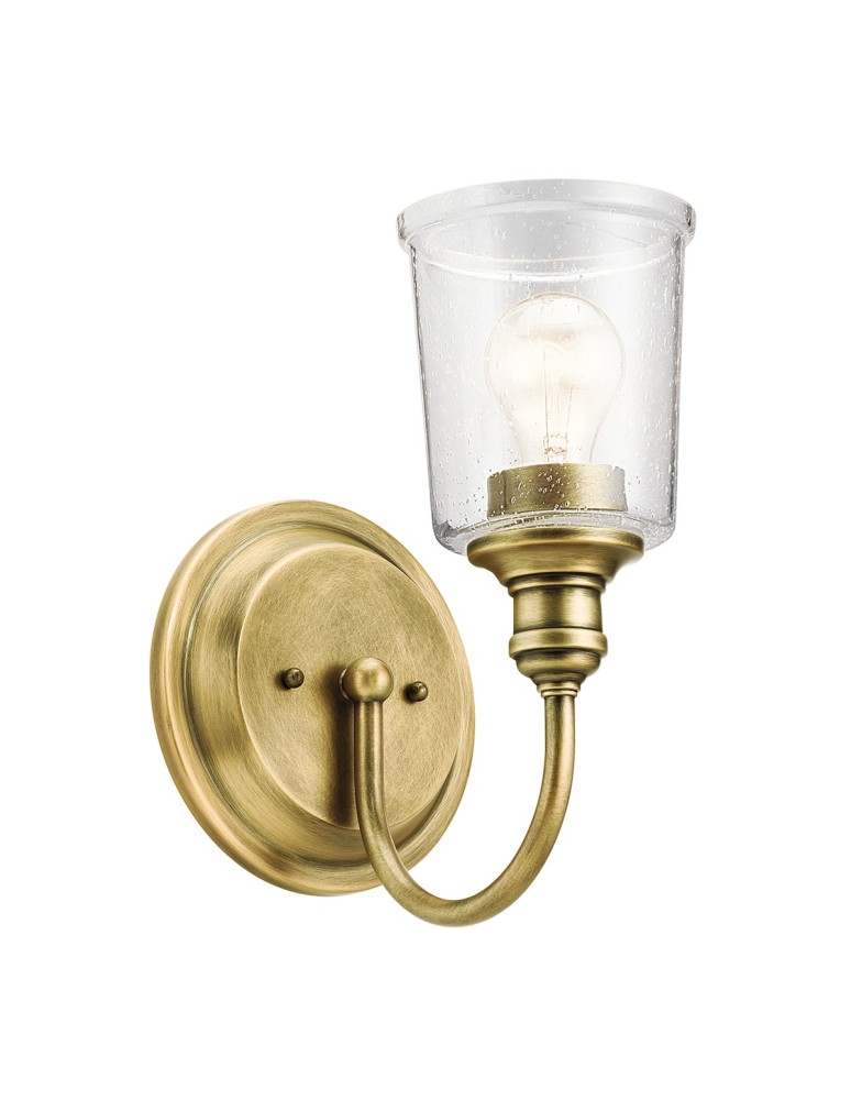 Wall lamps - Elstead WAVERLY Wall lamp E27 1x60W Brass KL-WAVERLY1-NBR - product kolory-swiatla.pl 2