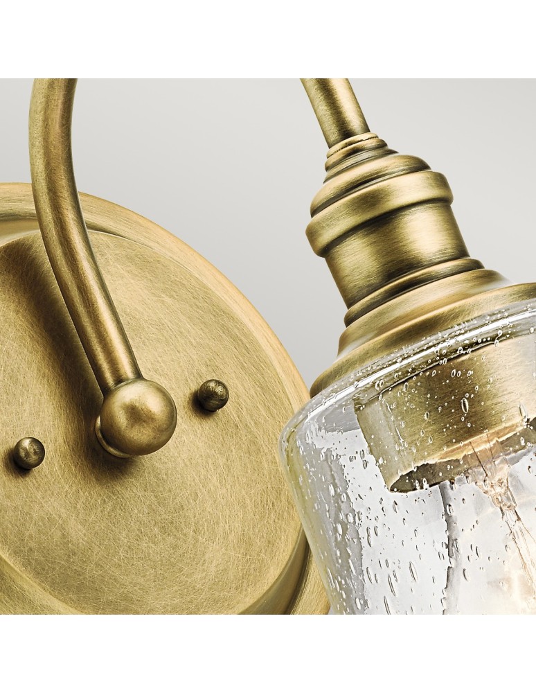 Wall lamps - Elstead WAVERLY Wall lamp E27 1x60W Brass KL-WAVERLY1-NBR - product kolory-swiatla.pl 3