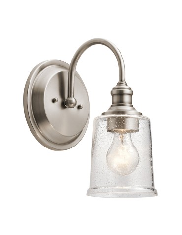 Elstead WAVERLY Wall lamp E27 1x60W Zinc KL-WAVERLY1-CLP
