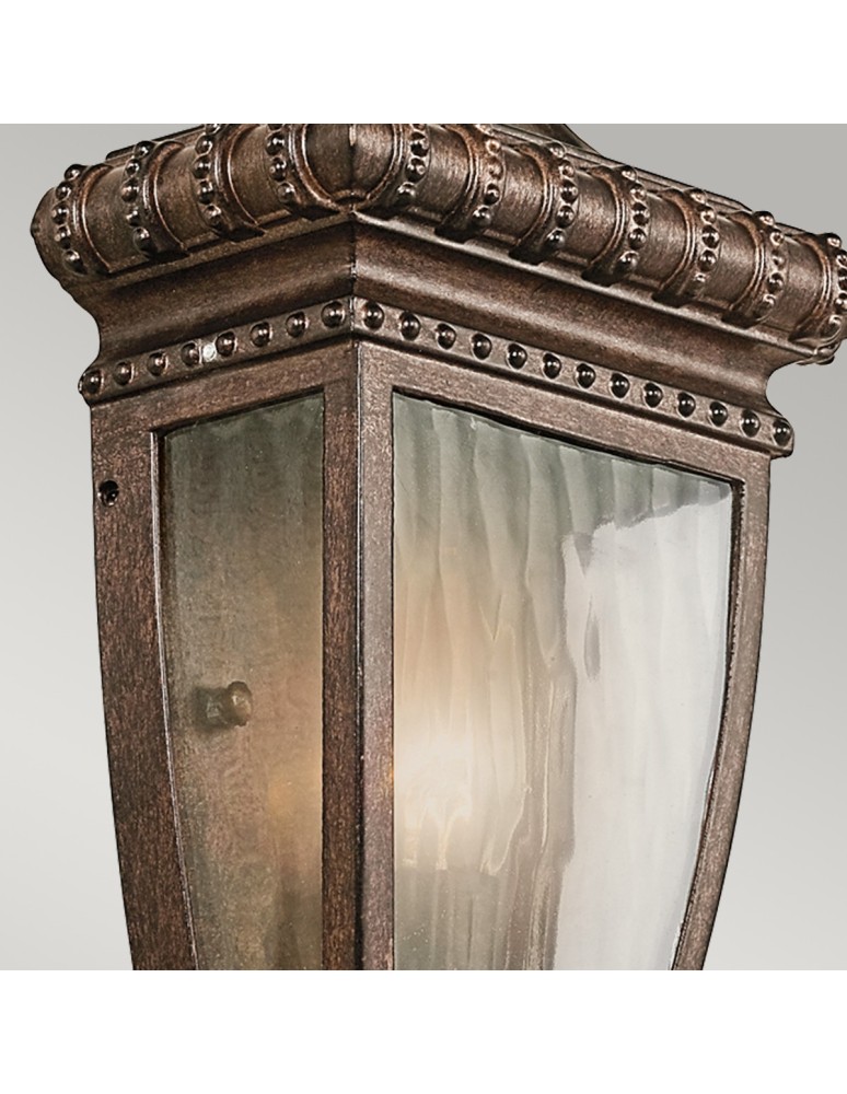 Outdoor wall lamps - Elstead VENETIAN RAIN Wall lamp E14 1x60W IP44 Brushed Bronze KL-VENETIAN7-S - product kolory-swiatla.pl 4