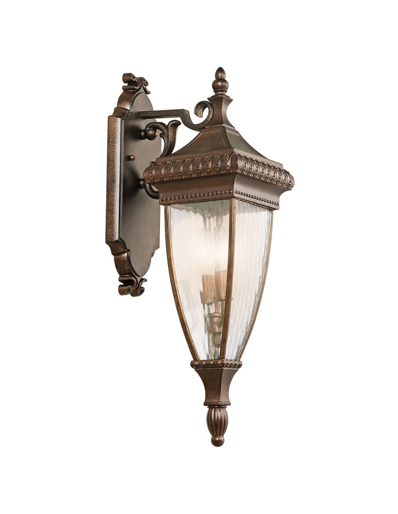 Outdoor wall lamps - Elstead VENETIAN RAIN Wall lamp E14 2x60W IP44 Brushed Bronze KL-VENETIAN2-M - product kolory-swiatla.pl 1