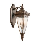 Outdoor wall lamps - Elstead VENETIAN RAIN Wall lamp E14 3x60W IP44 Brushed Bronze KL-VENETIAN2-L - product 1